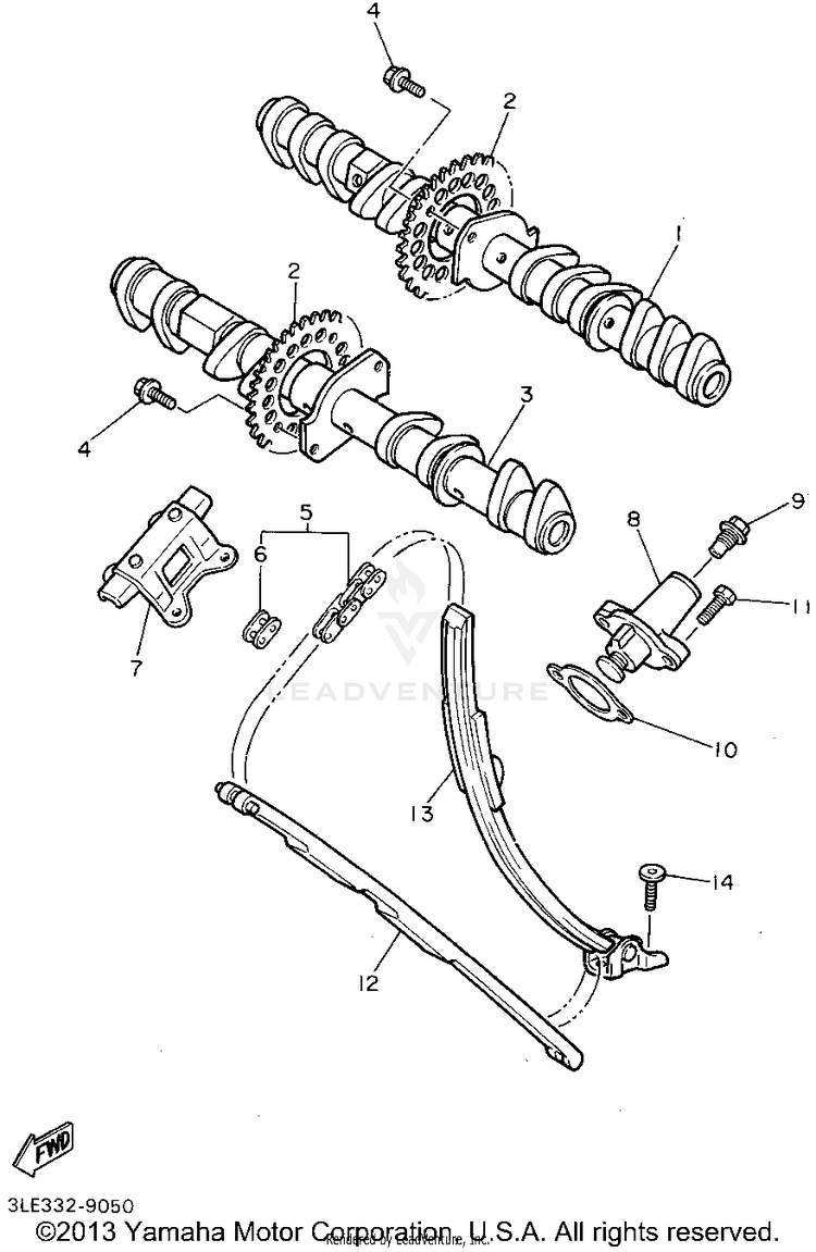 Camshaft Chain Schematic