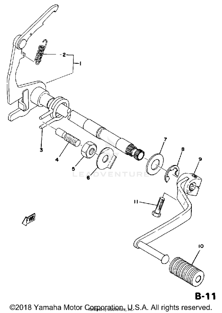 Shift Shaft Schematic