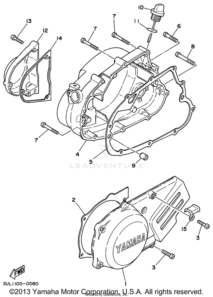 Crankcase Cover 1 Schematic