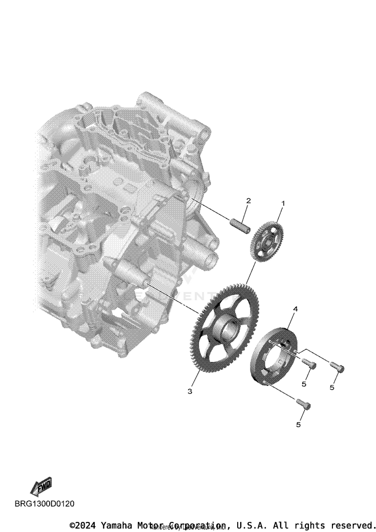 Starter Clutch MT03 - MT03SCB - 2025 Schematic