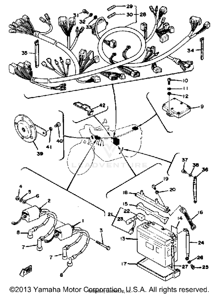 Ignition Coil Battery-Wire Harness Schematic