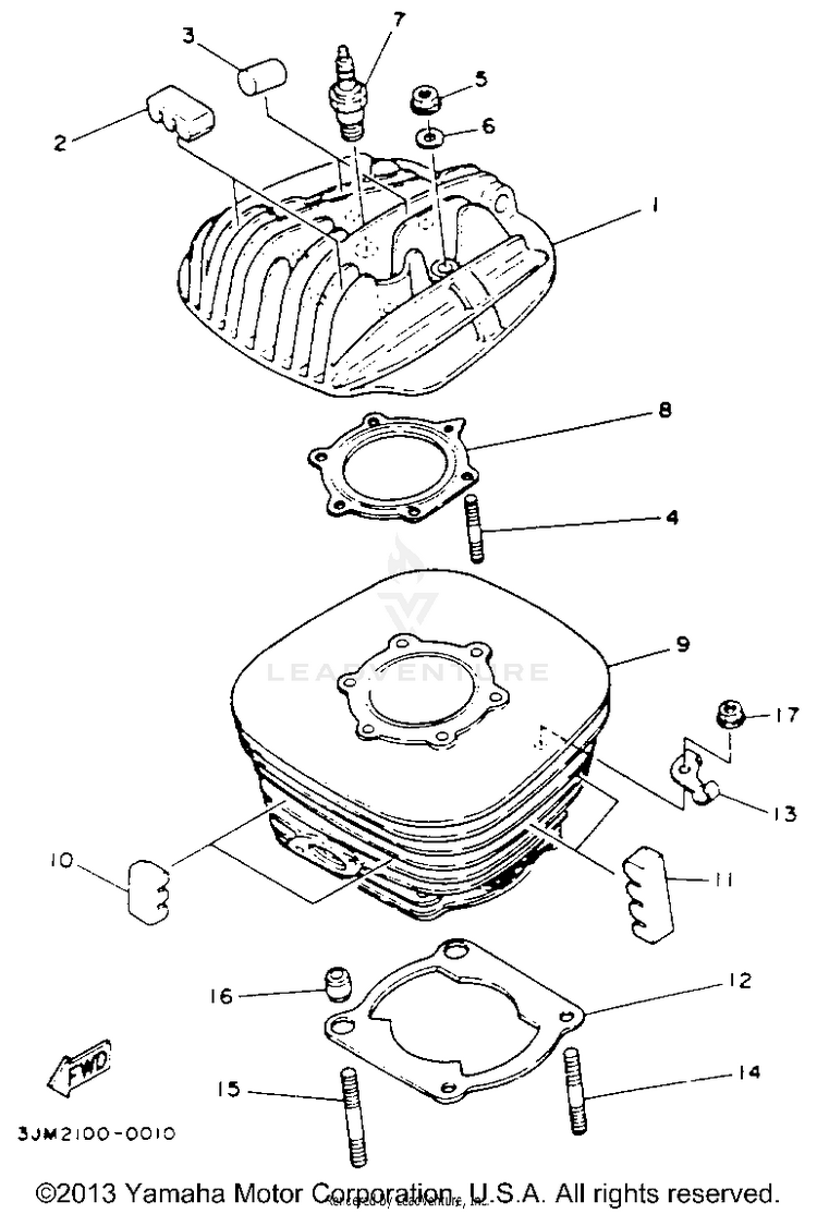 Cylinder BLASTER - YFS200E - 1993 Schematic