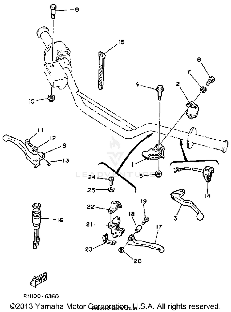 Handle Switch-Lever Schematic
