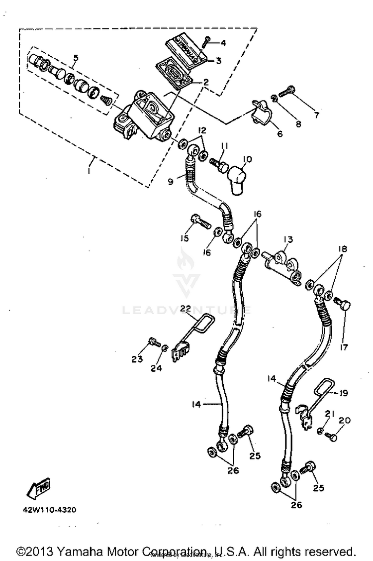 Front Master Cylinder Schematic