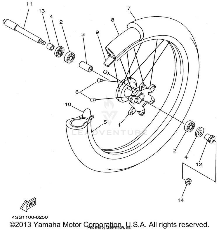 Front Wheel Schematic