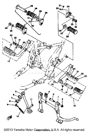 Stand Footrest Schematic