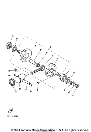 Crankshaft & Piston Schematic