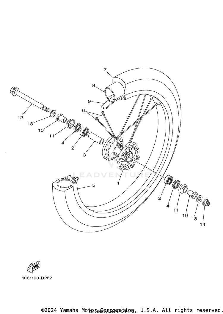 Front Wheel Schematic