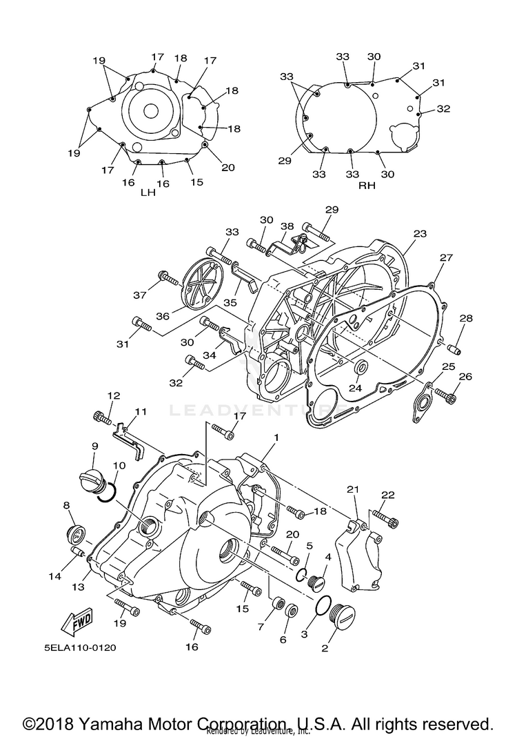 Crankcase Cover 1 Schematic