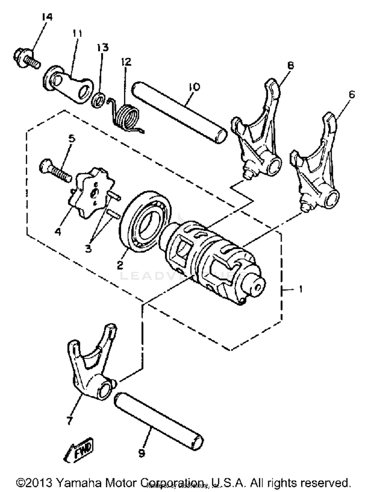 Shift Cam - Fork Schematic