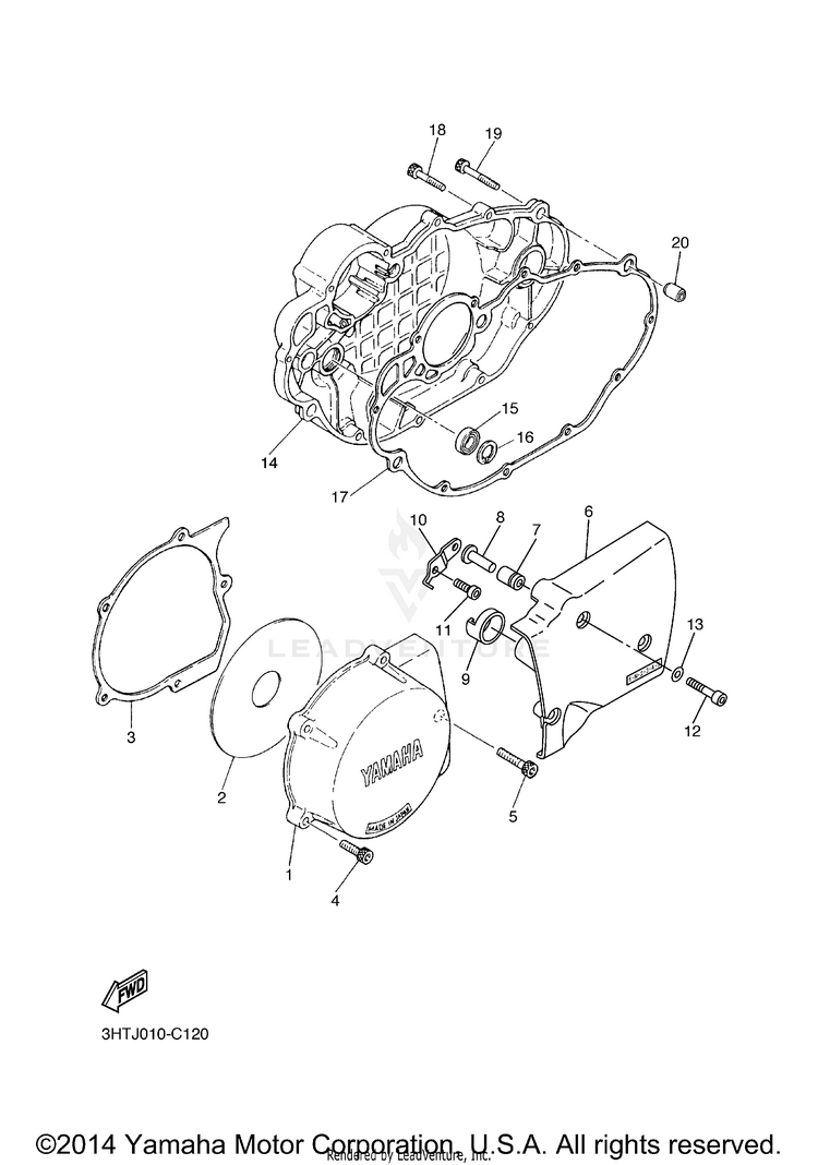 Crankcase Cover 1 Schematic