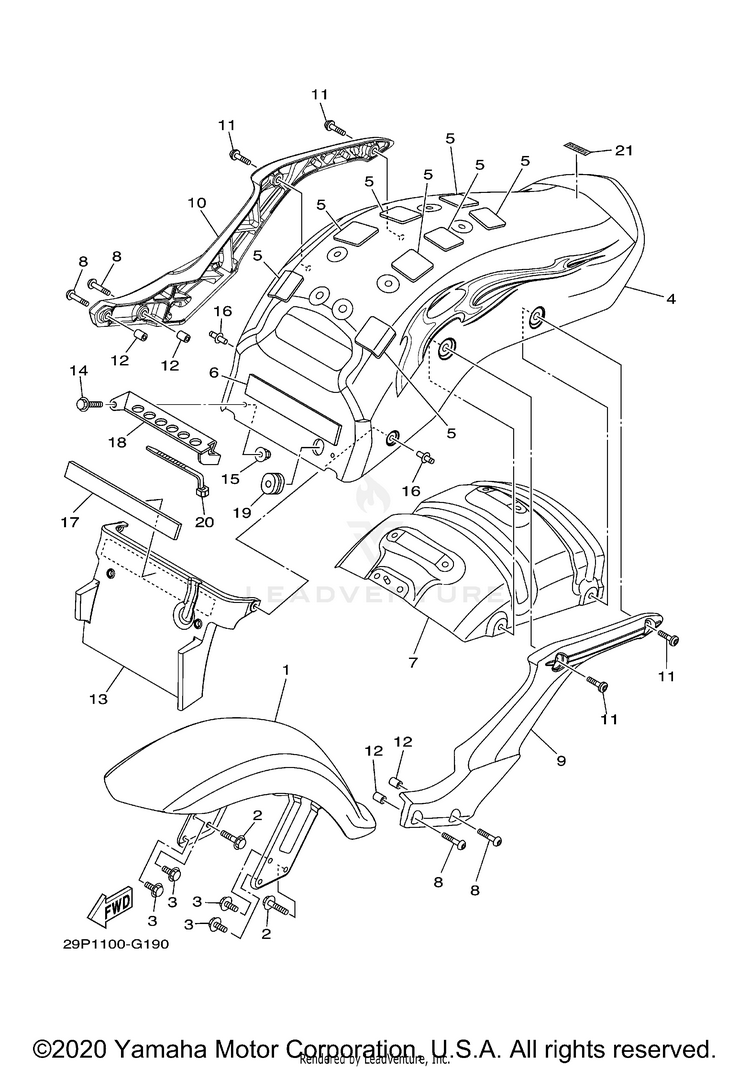 Fender RAIDER S WFLAMES - XV19CSXCR - 2008 Schematic