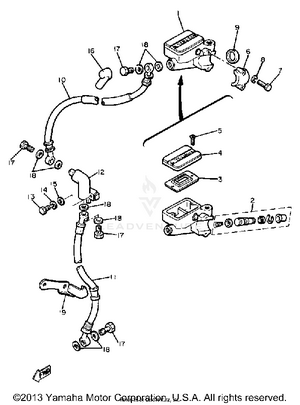 Front Master Cylinder Schematic