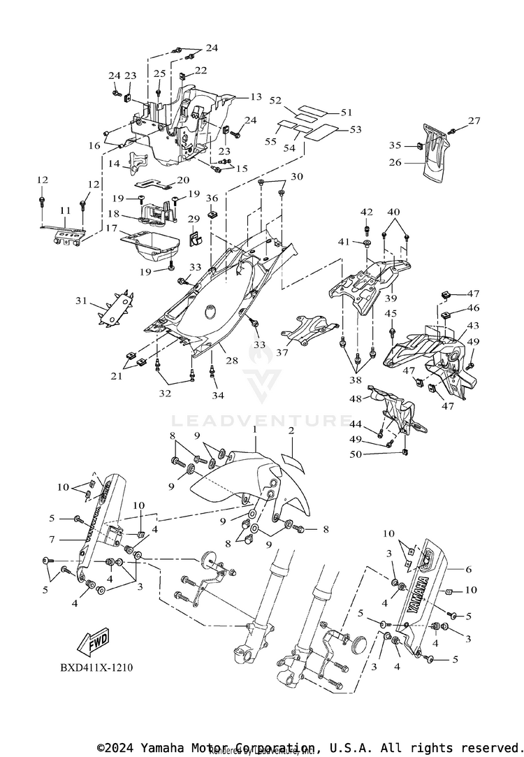 Fender TENERE 700 WORLD RAI - XTZ7WRTCB - 2026 Schematic