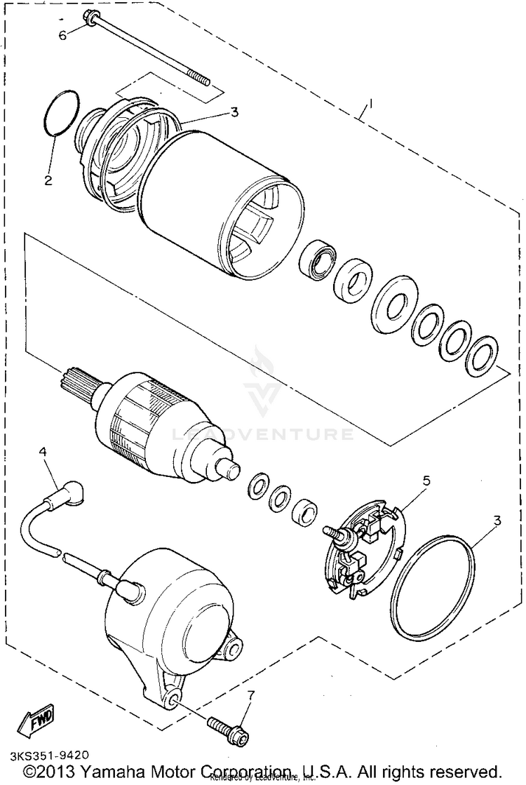 Starting Motor Schematic