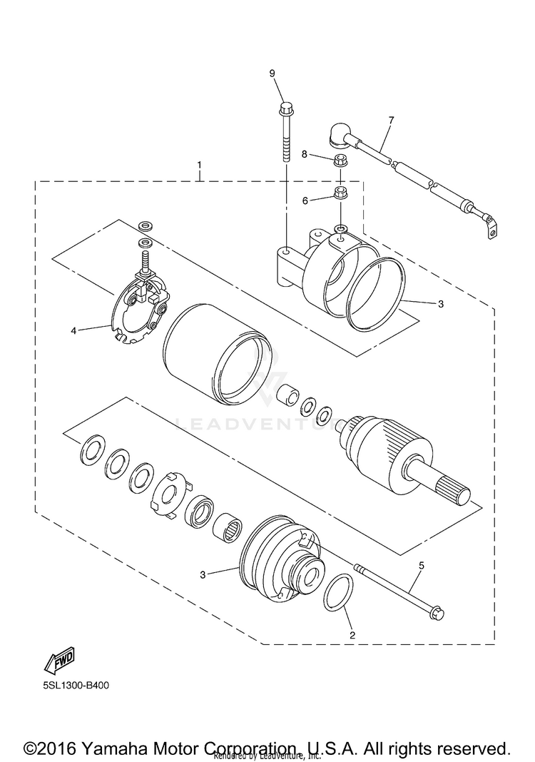 Starting Motor Schematic