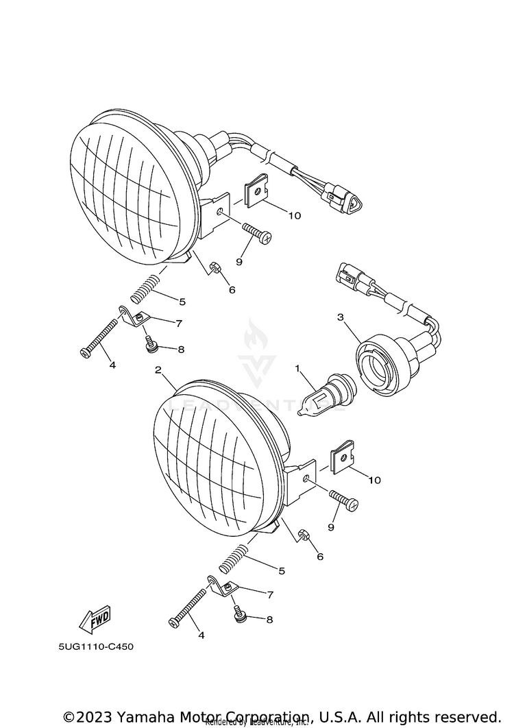 Headlight Schematic