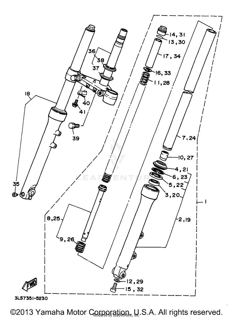 Front Fork Schematic
