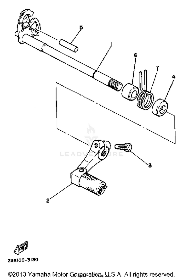 Shift Shaft Pedal Schematic