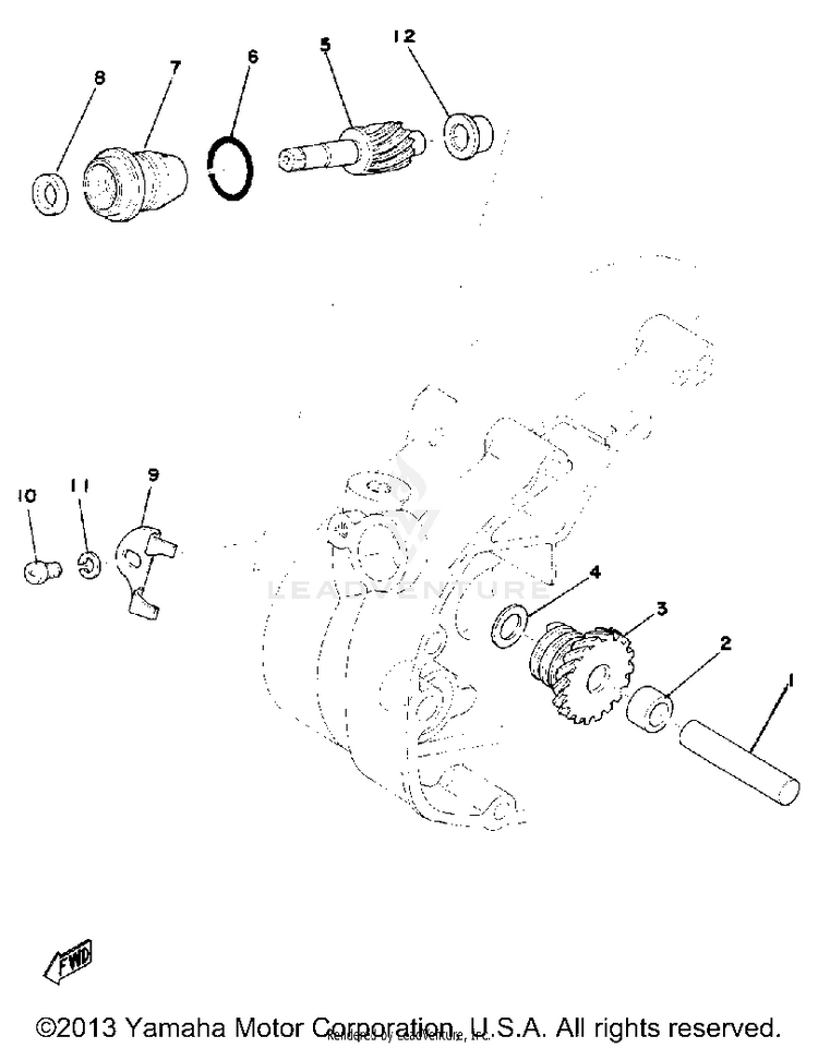 Tachometer Gear Schematic
