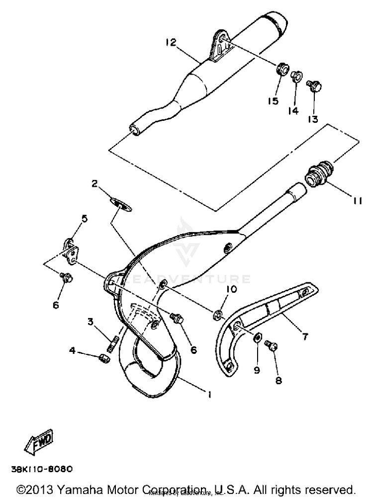 Exhaust DT50L - 1988 Schematic
