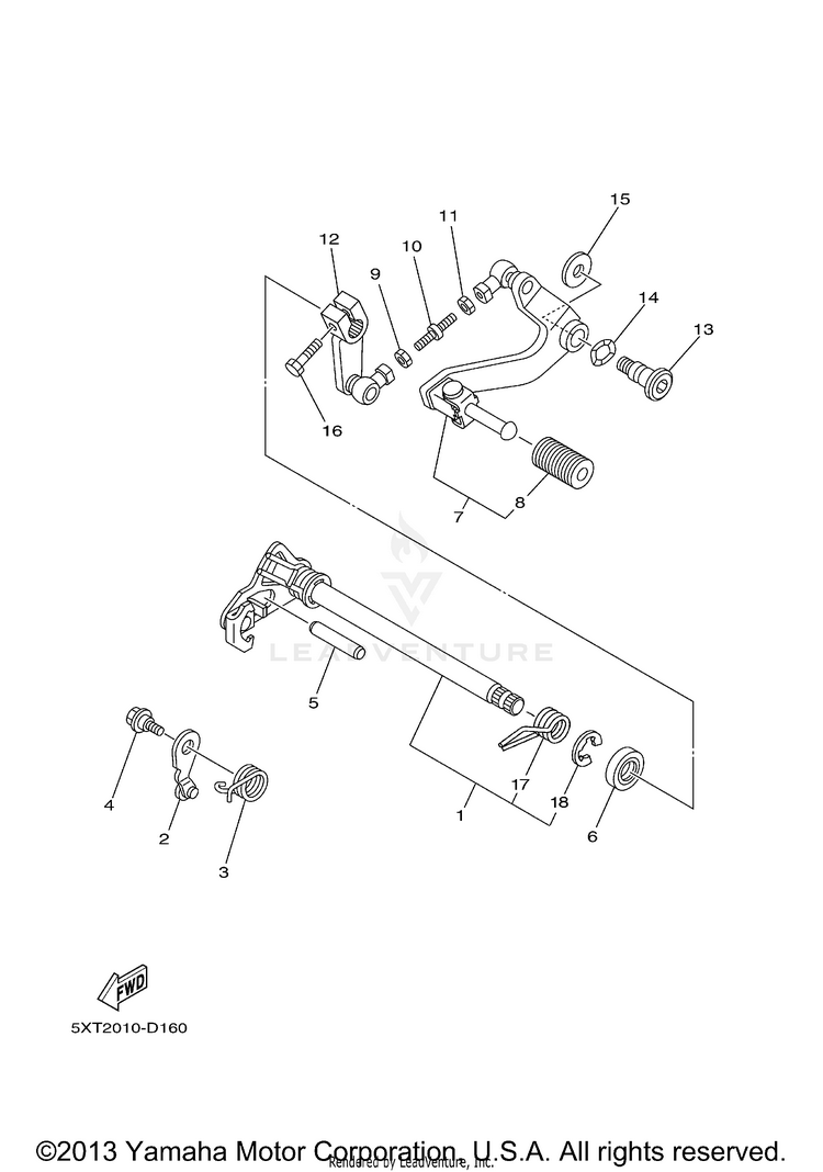 Shift Shaft Schematic