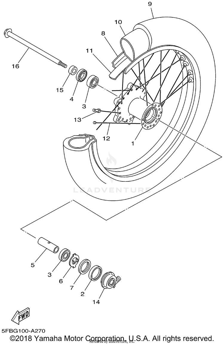 Front Wheel Schematic