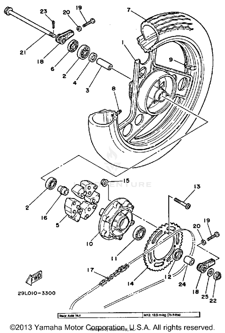 Rear Wheel Schematic
