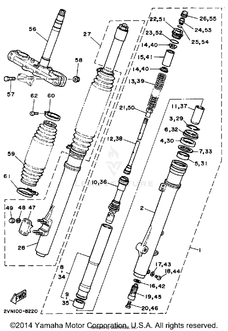 Front Fork Schematic