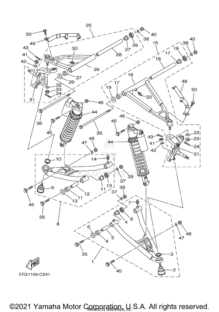 Front Suspension Wheel YFZ450 SPECIAL EDITI - YFZ450SPX - 2008 Schematic