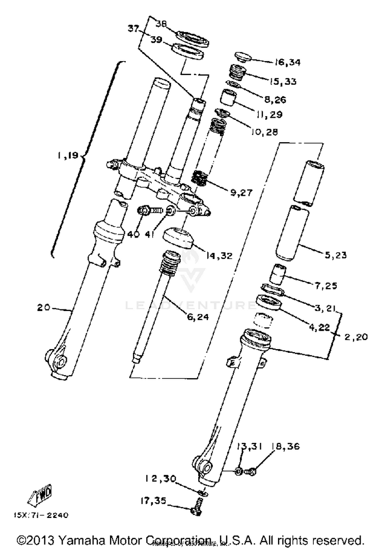 Front Fork Schematic