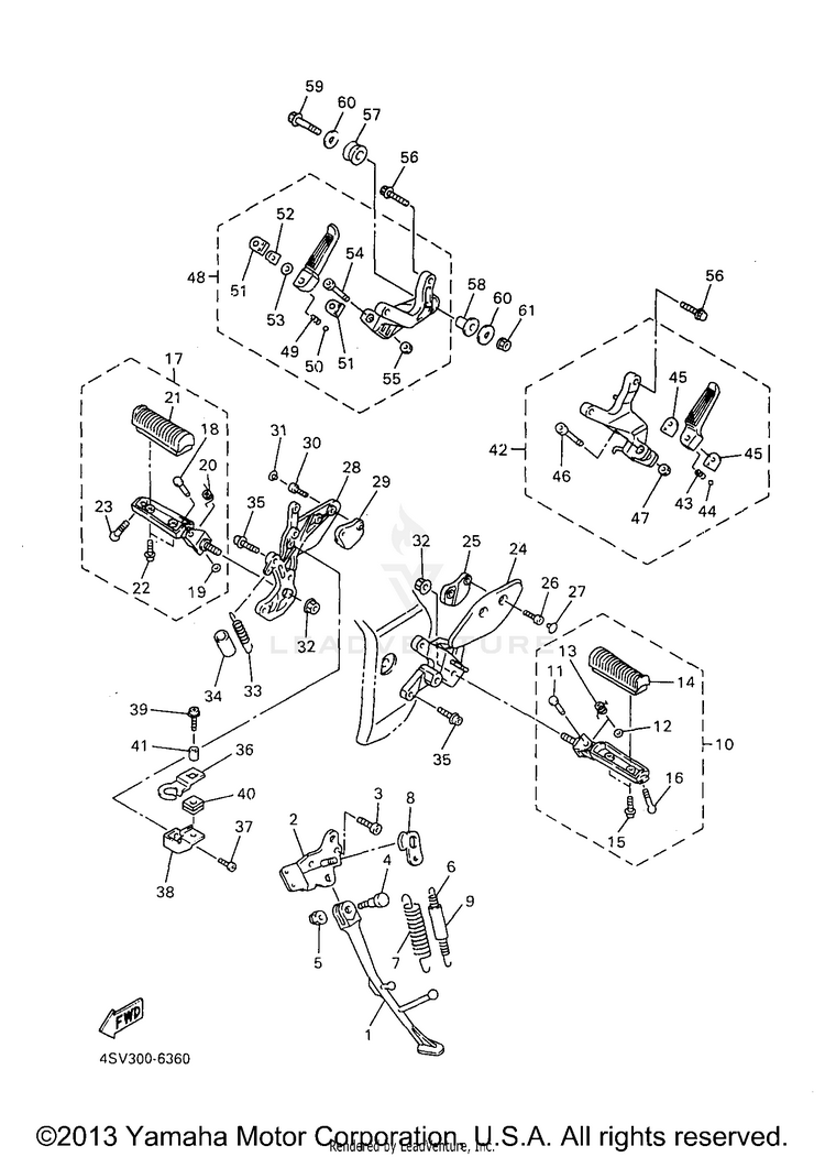 Stand Footrest Schematic
