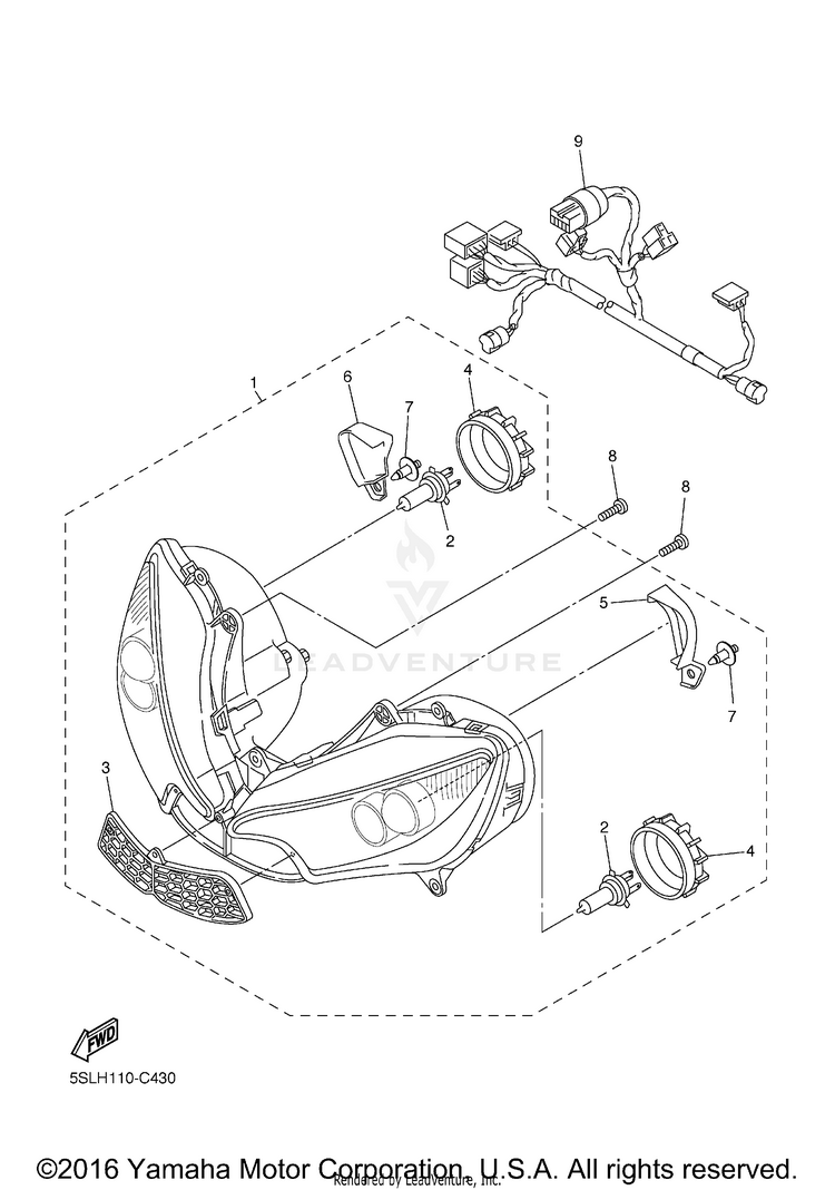 Headlight Schematic