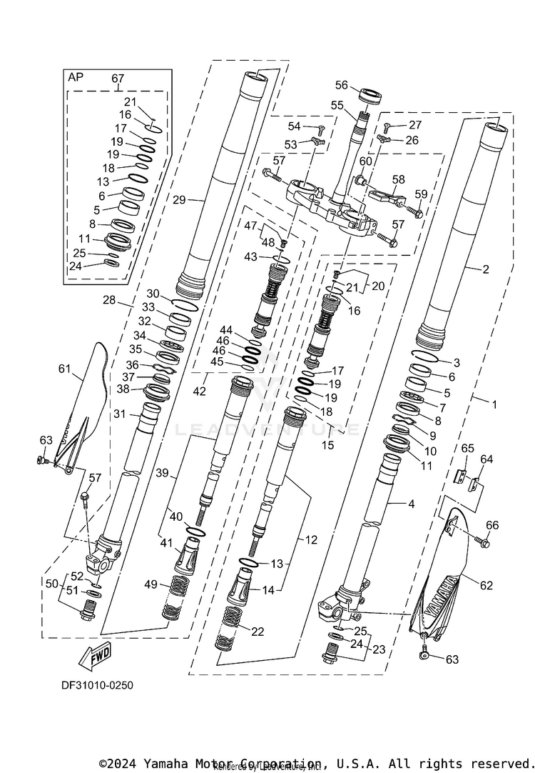 Front Fork Schematic