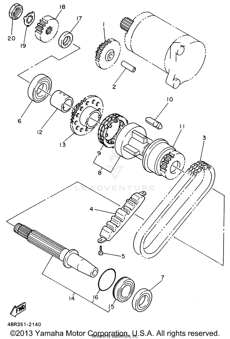 Starter Clutch Schematic