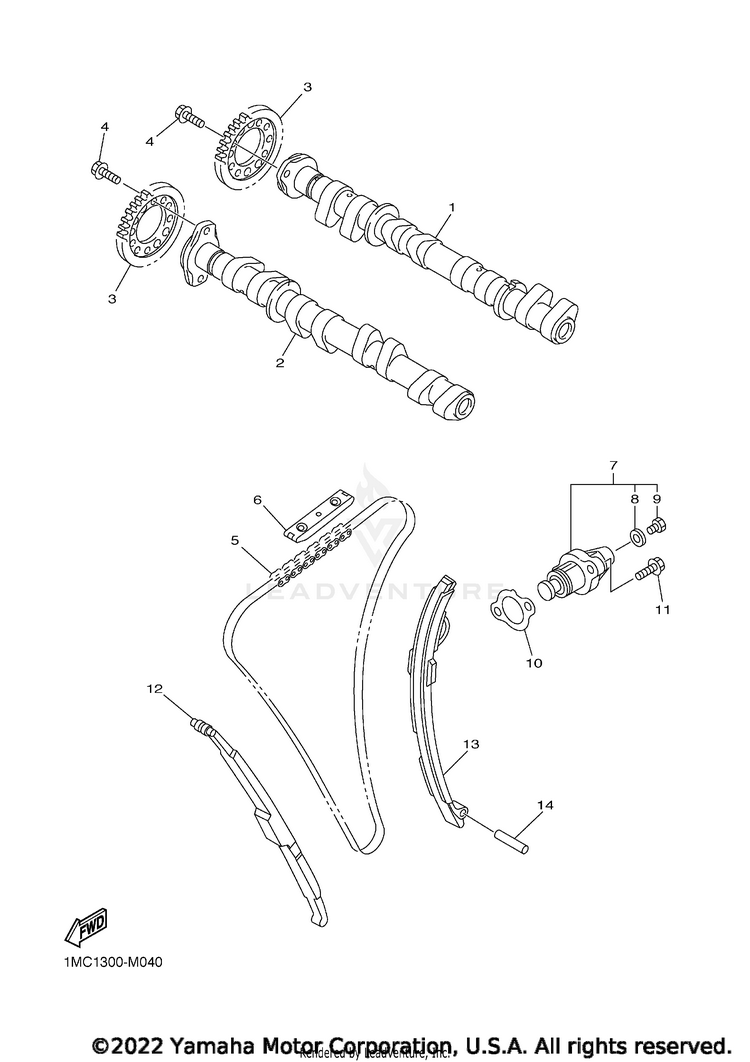 Camshaft Chain Schematic