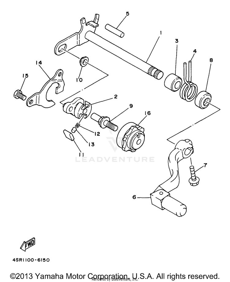 Shift Shaft Schematic