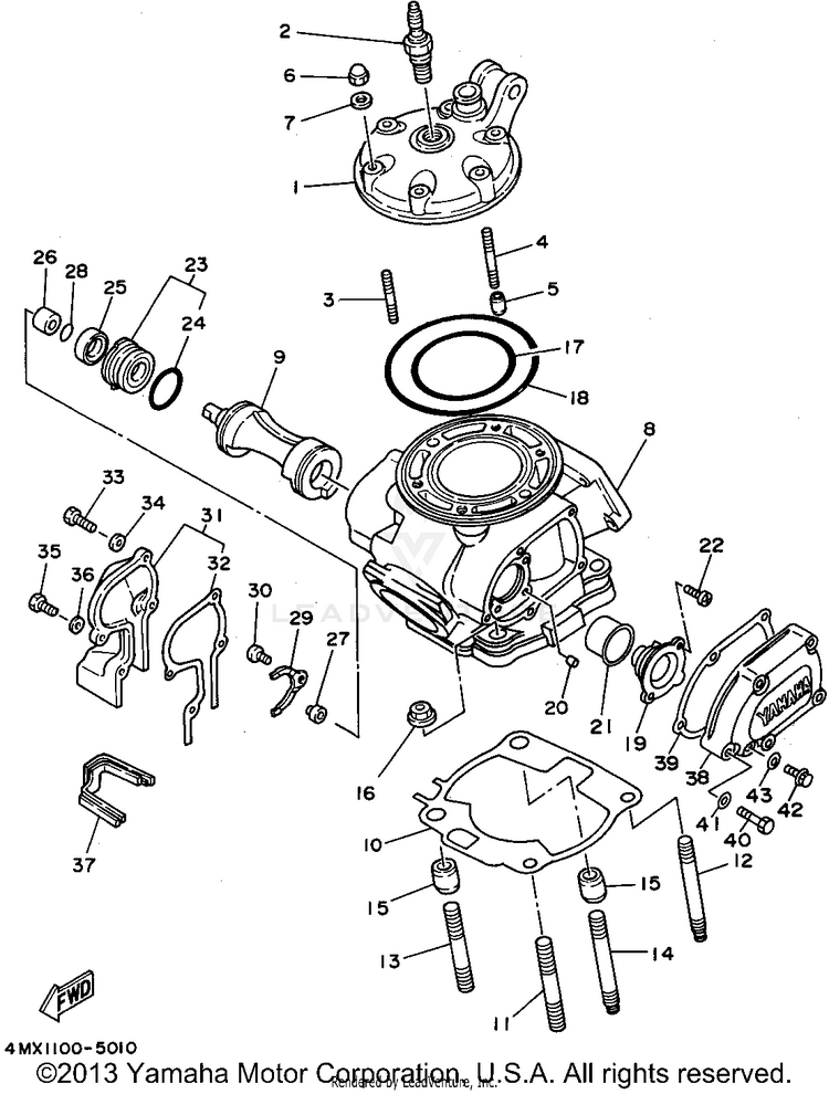 Cylinder Head Schematic