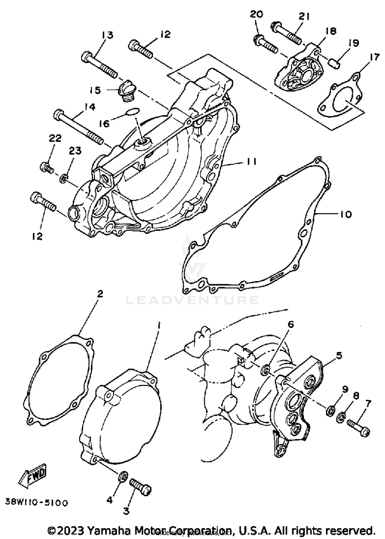 Crankcase Cover Schematic