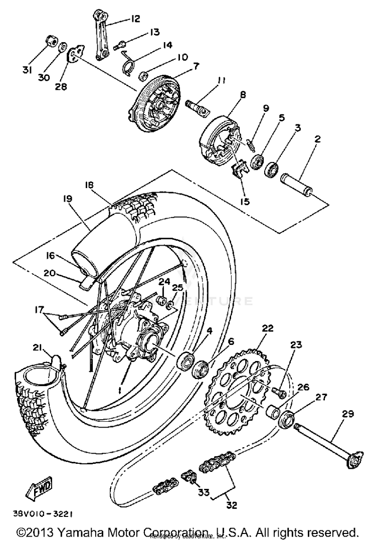 Rear Wheel Schematic