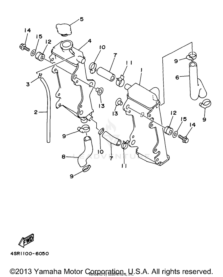 Radiator - Hose Schematic