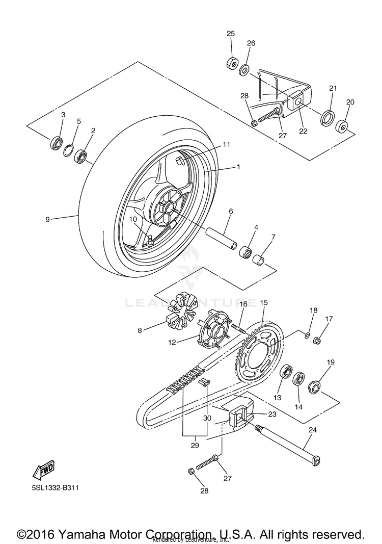 Rear Wheel Schematic