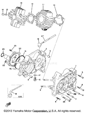 Crankcase - Cylinder Schematic