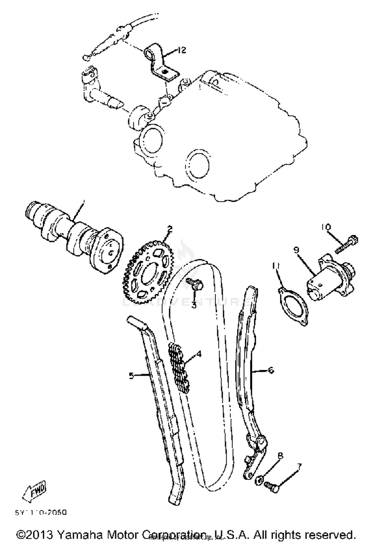 Camshaft Chain Schematic