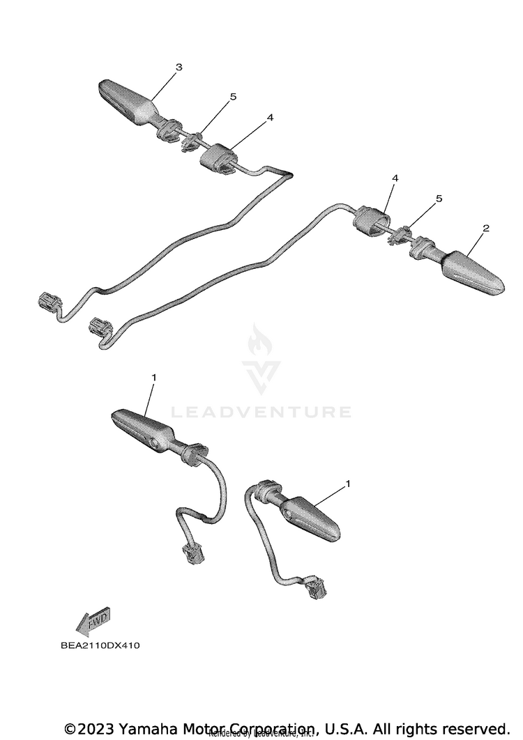 Flasher Light XSR900 - XSR900NCB - 2022 Schematic