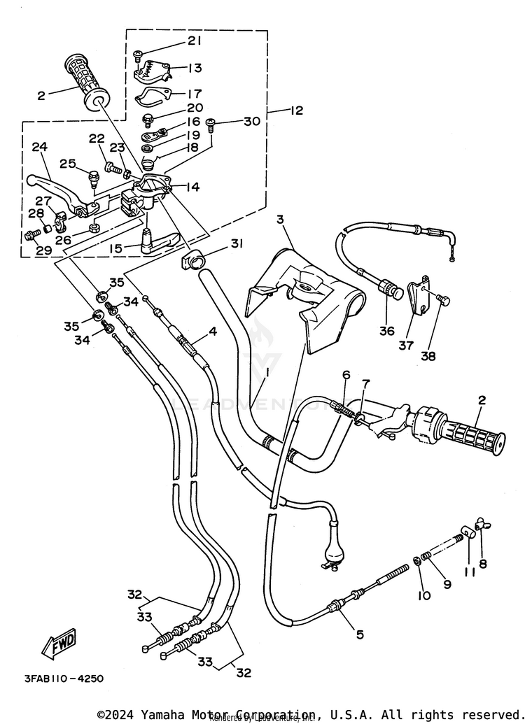 Steering Handle Cable Schematic