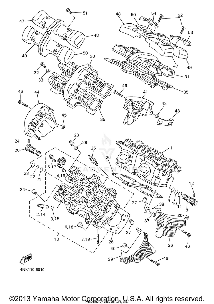 Cylinder Head Schematic