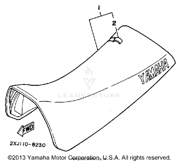 Seat BLASTER - YFS200B - 1991 Schematic