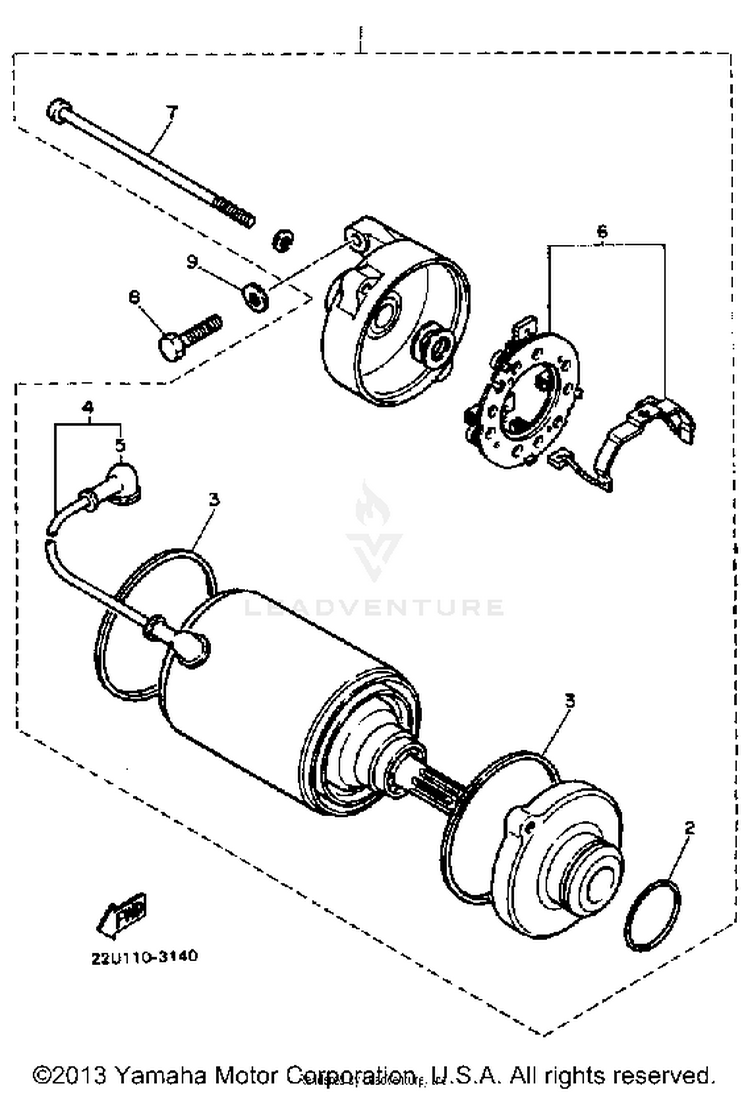 Starting Motor Schematic