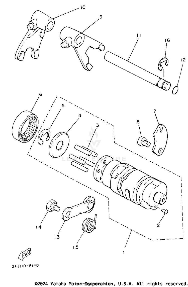 Shift Cam - Fork Schematic